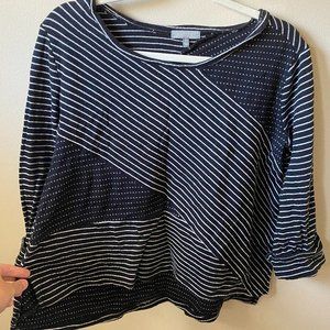 Habitat Striped 3/4 Sleeve Top